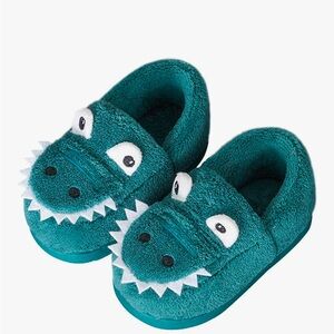 ☀️ 3/$15 Kids Dinosaur Slippers Green